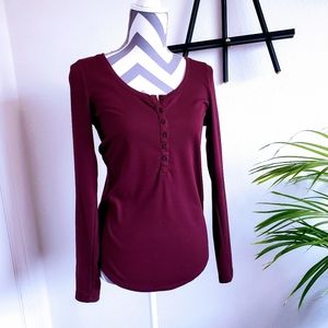 MAROON HENLEY